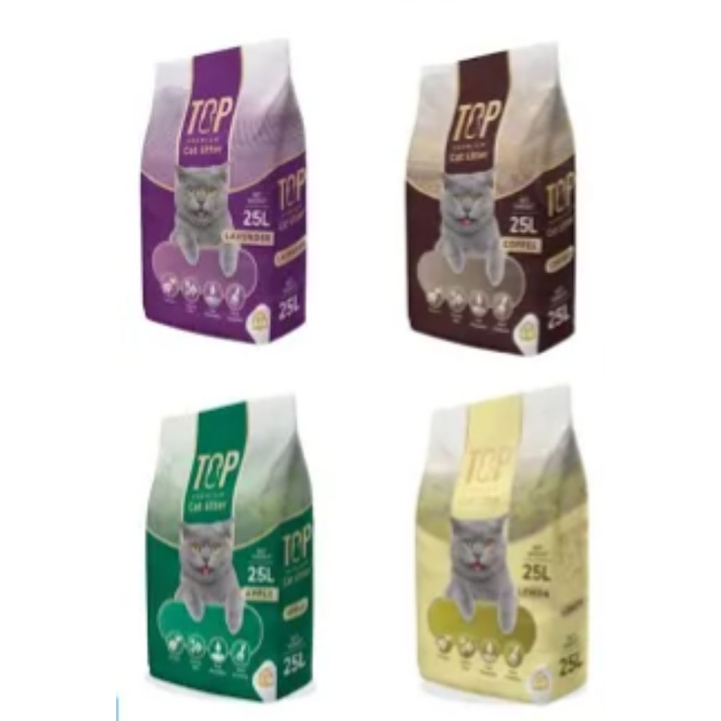 Pasir kucing gumpal TOP 5 liter