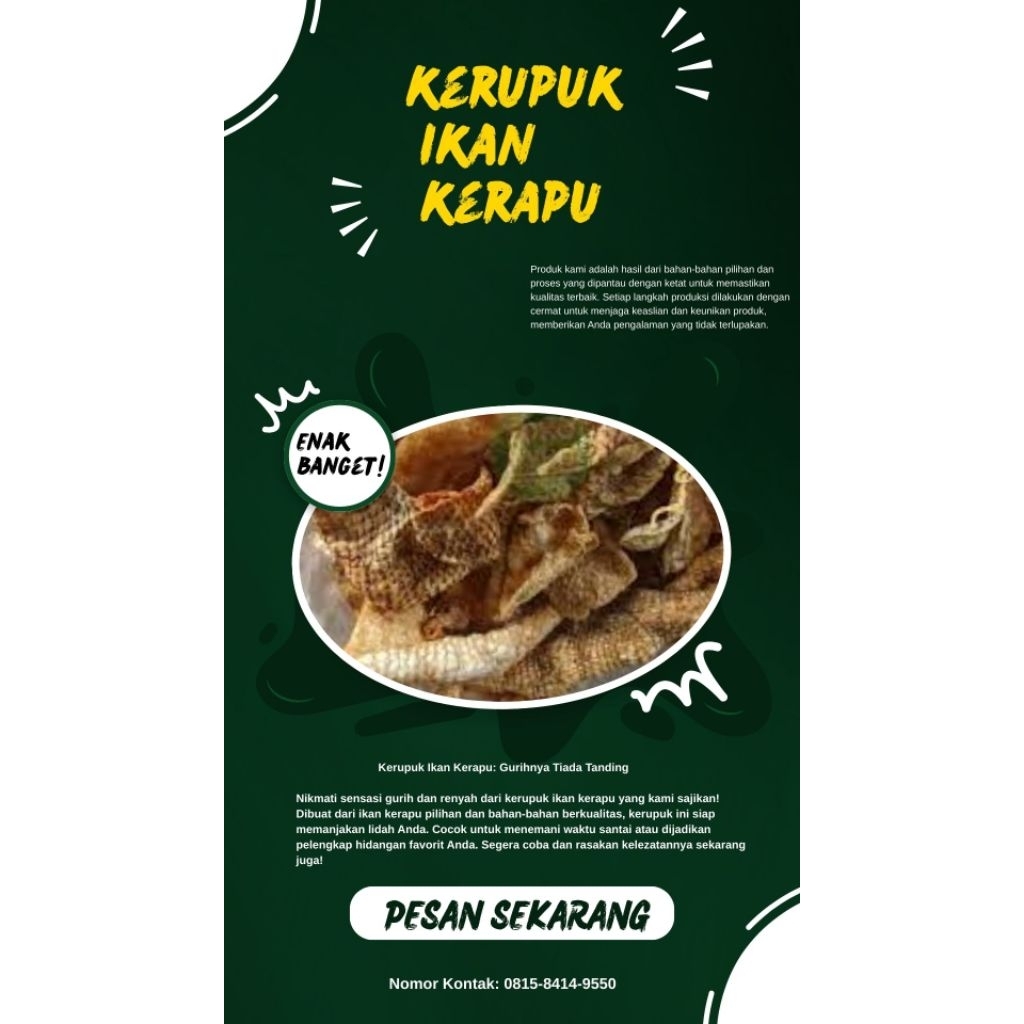 KERUPUK IKAN KERAPU || MENTAH