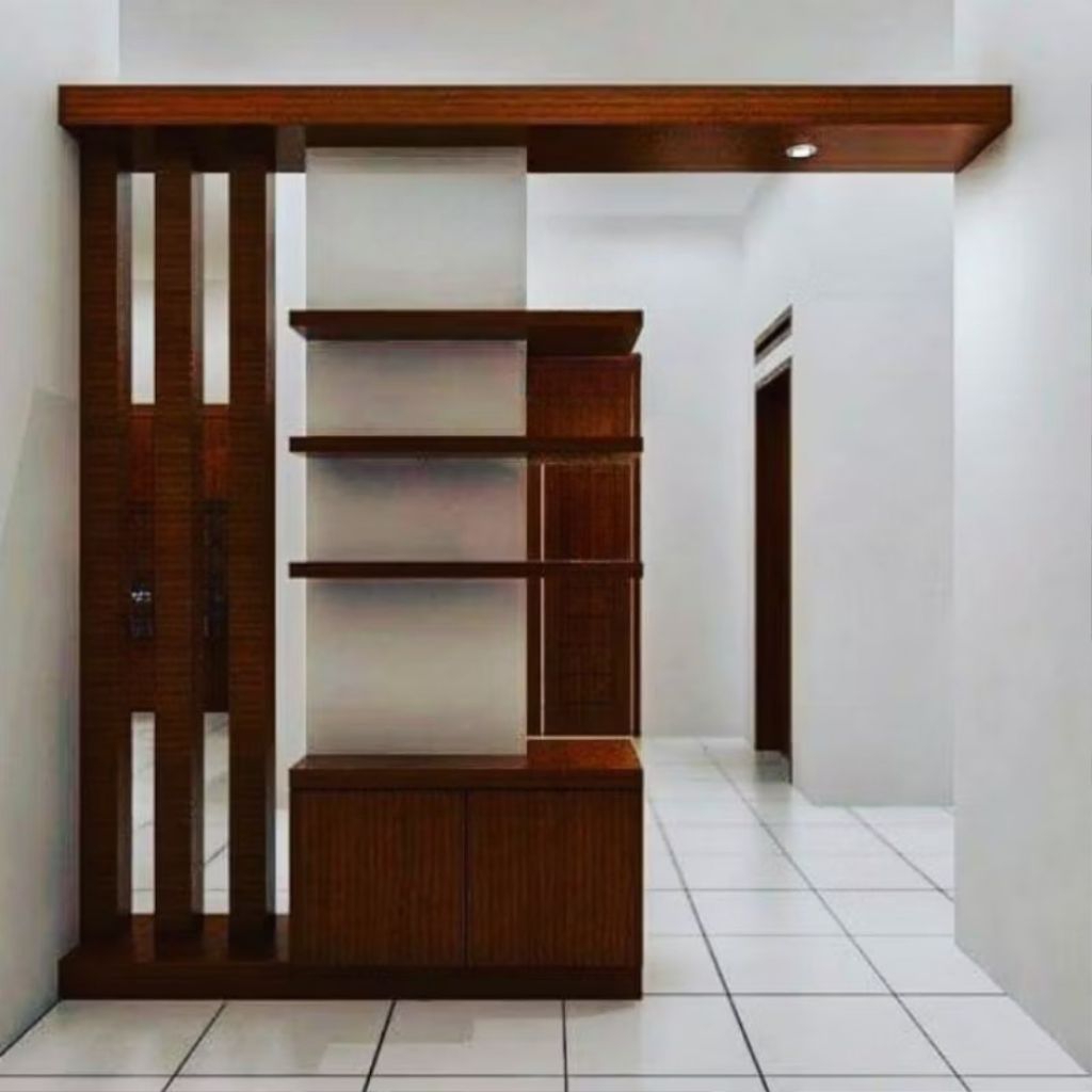 bufet partisi jati/bufet penyekat ruangan kayu jati solid/penyekat ruangan minimalis