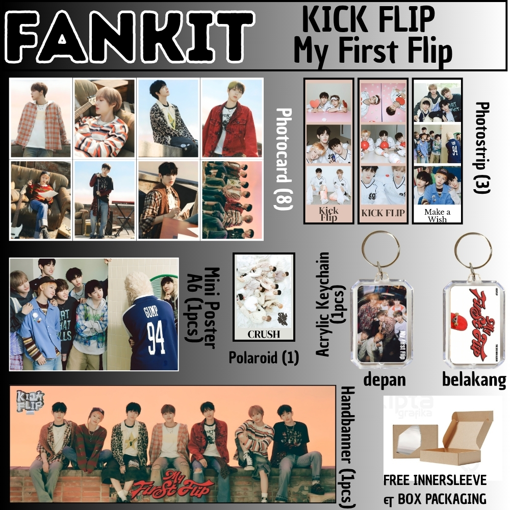 FANKIT KICK FLIP MY FIRST 15 ITEM KPOP UNOFFICIAL AMARU JUWANG MINJE KYEHOON DONGHWA DONGHYEON KEIJU