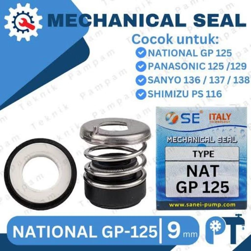 seal pompa nasional 125 / Sanyo / panasonic