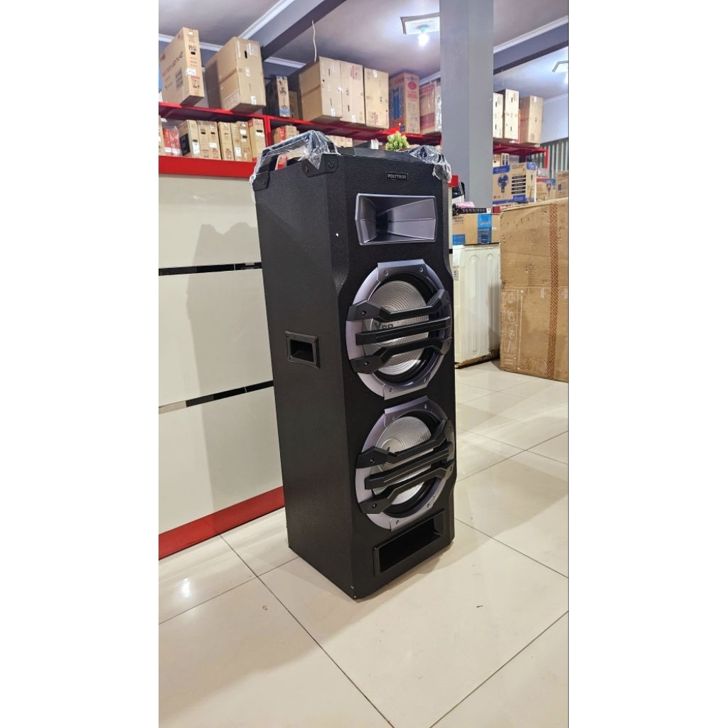 SPEAKER AKTIF PORTABLE BLUETOOTH POLYTRON PTS 12KF25 ORIGINAL