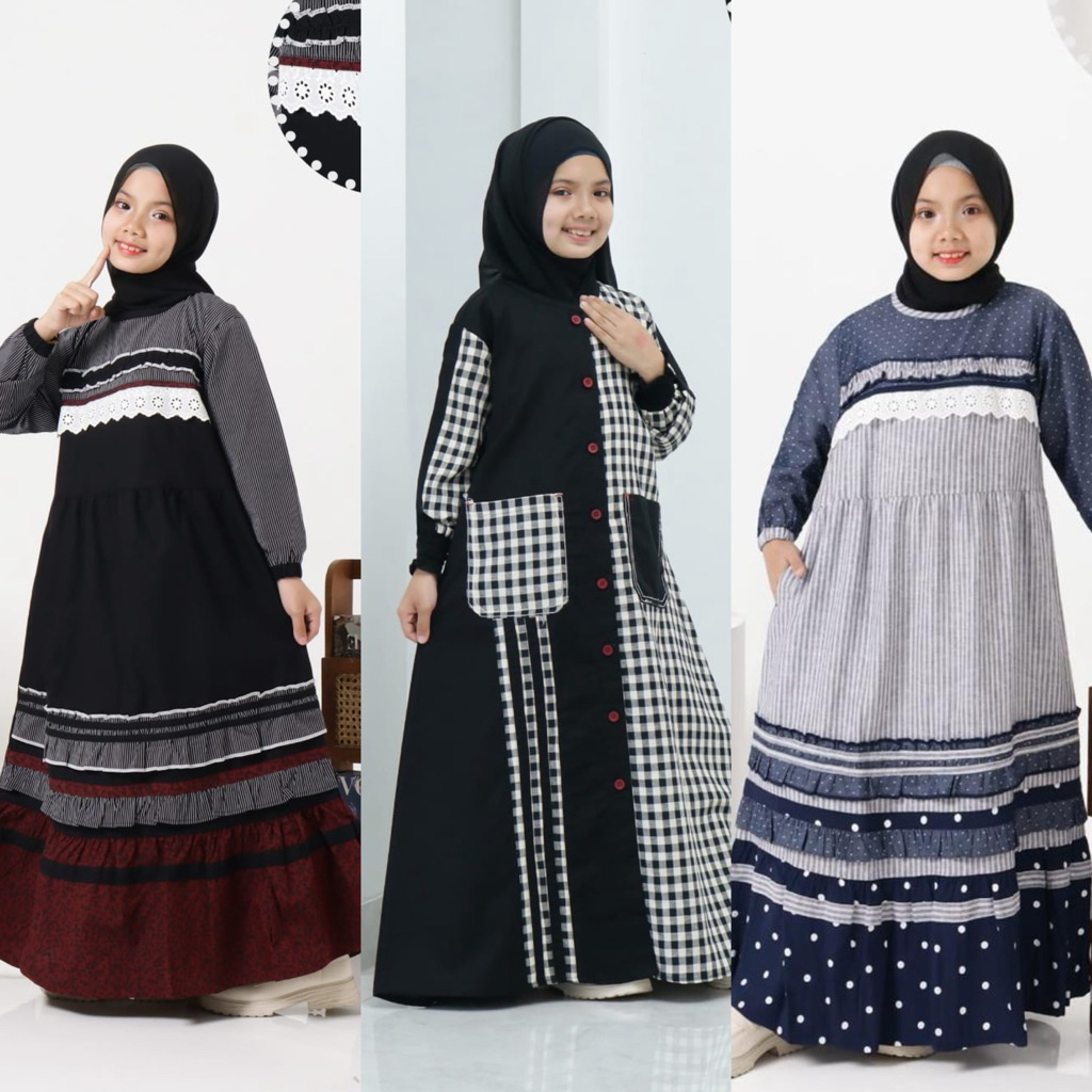 (SIZE M) GAMIS ANAK DALIMA KIDS BY SEMUT