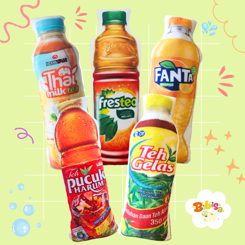 READY STOCK_GULING MINUMAN SNACK TEH GELAS FANTA COCA COLA SPRITE FRESTEA THAI TEA
