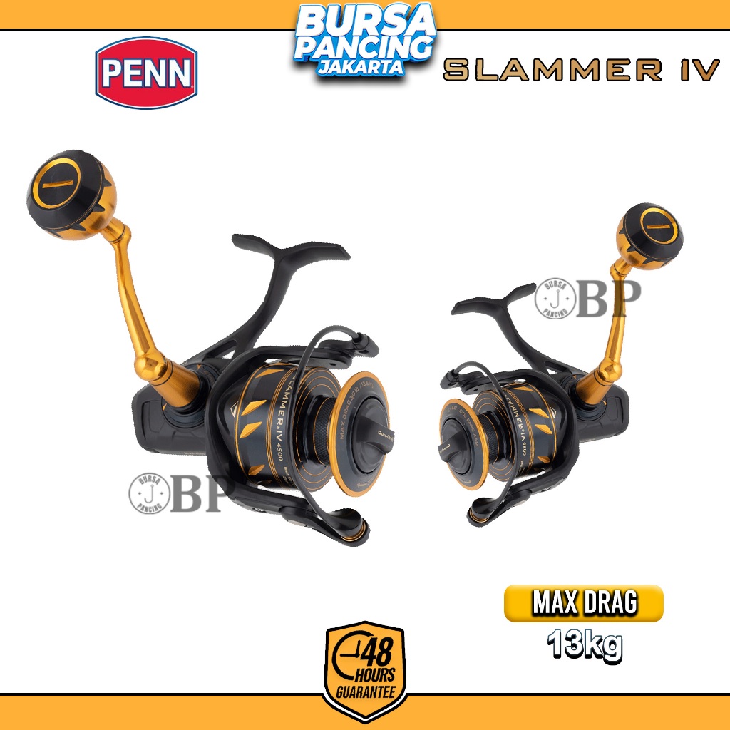 Penn Reel Spinning Slammer IV 8+1BB 2500 - 10500 IPX6 Sealed Full Metal Body Saltwater