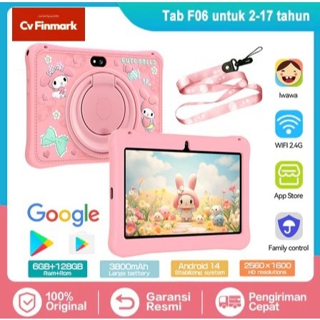 FINMARK - Kids Tablet / Tablet Anak / Tablet Belajar / Tablet PC / Android / WiFi