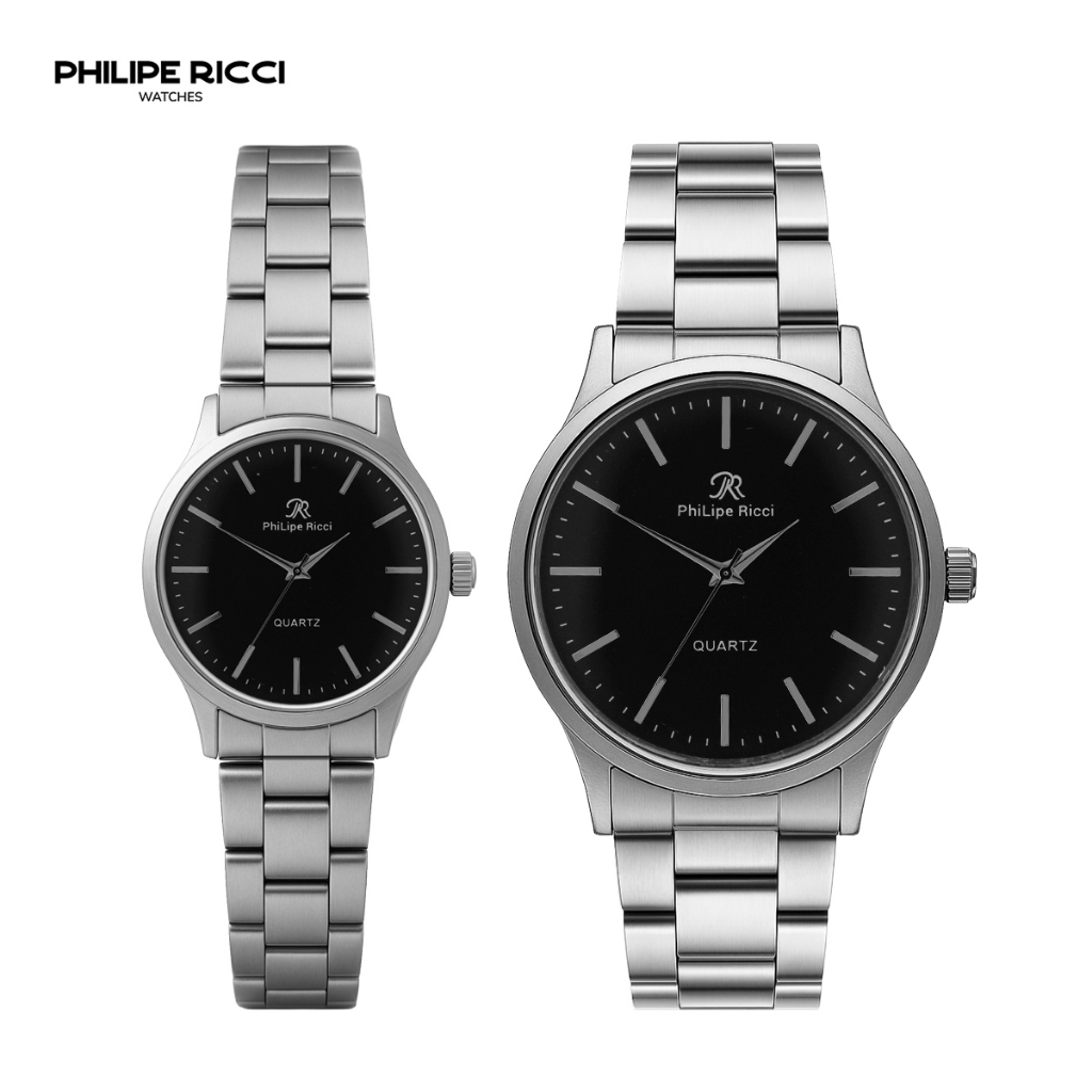 PhiLipe Ricci Jam Tangan Couple Besi Analog Original CPR15 Free Box