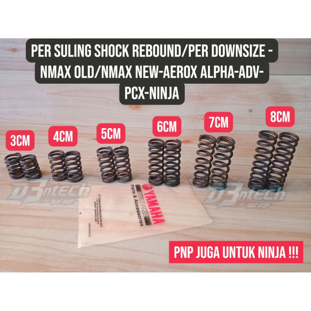 Per Suling Shock Rebound Per Downsize Nmax Old New Aerox Alpha ADV PCX Ninja Bahan Berkualitas Anti 