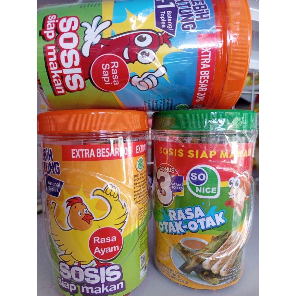 Sosis So Nice//Sosis Ayam//Sosis Sapi//Sosis Otak-Otak