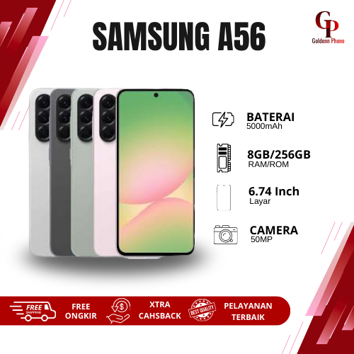 Samsung Galaxy A56 5G 8GB/256GB 5G Android 15 Terbaru