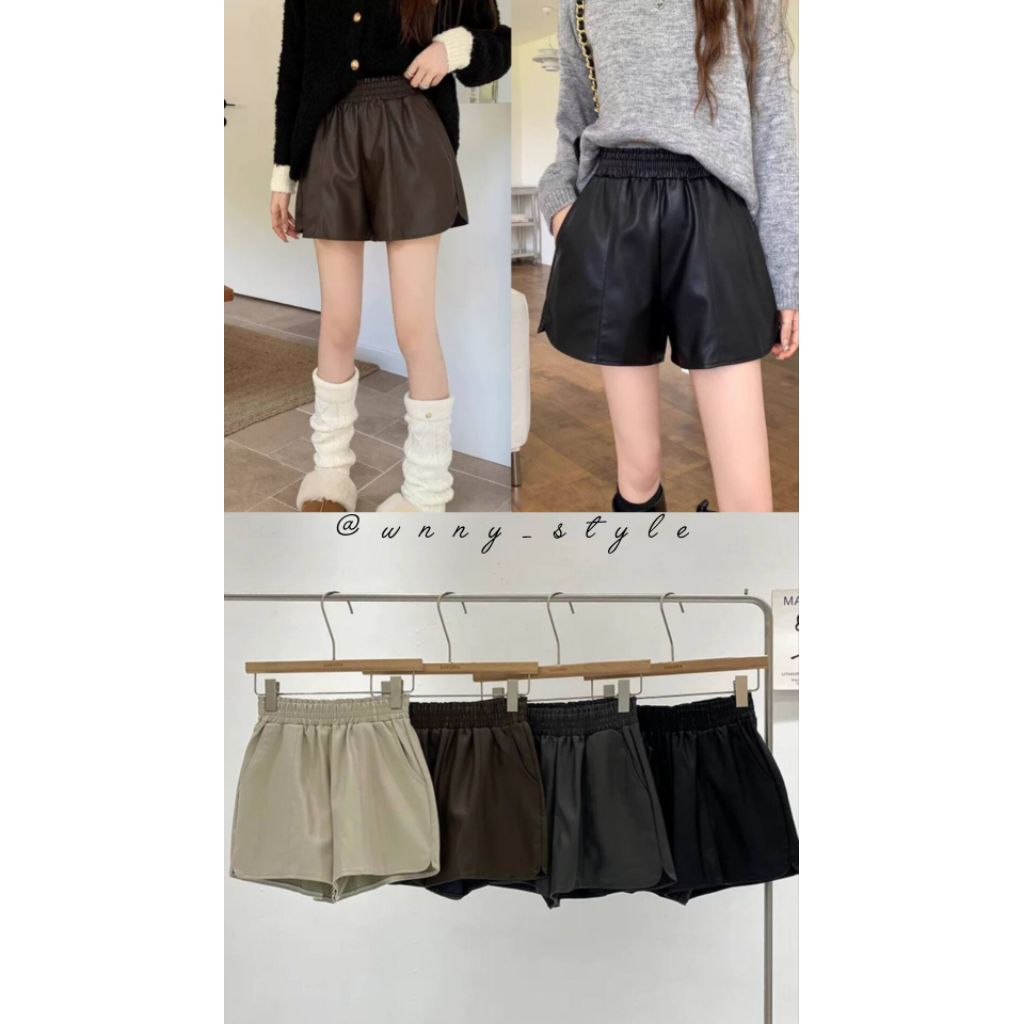 AUTUMN LEATHER SHORT PANTS