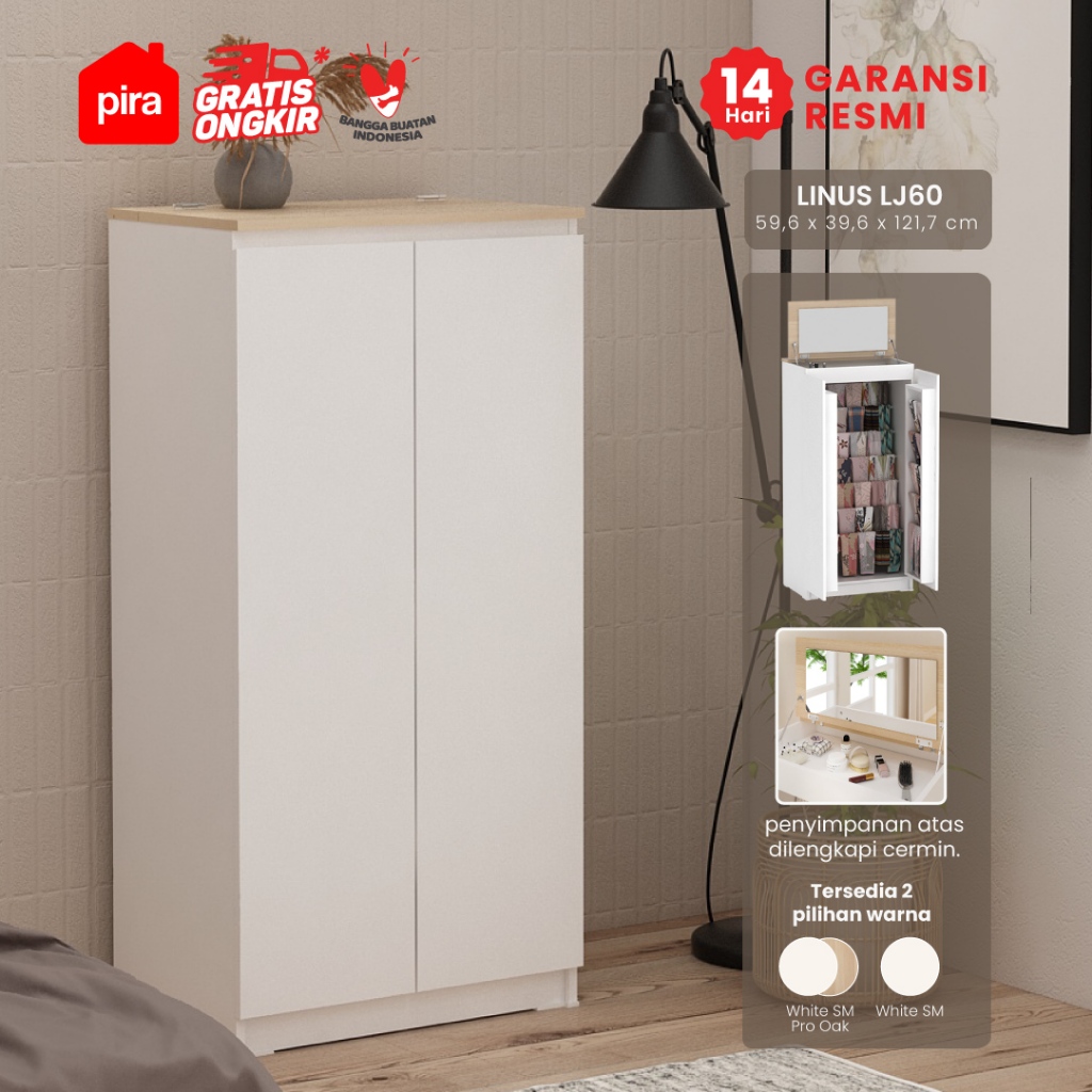 Pira - Linus LJ60 Rak Jilbab / Lemari Jilbab