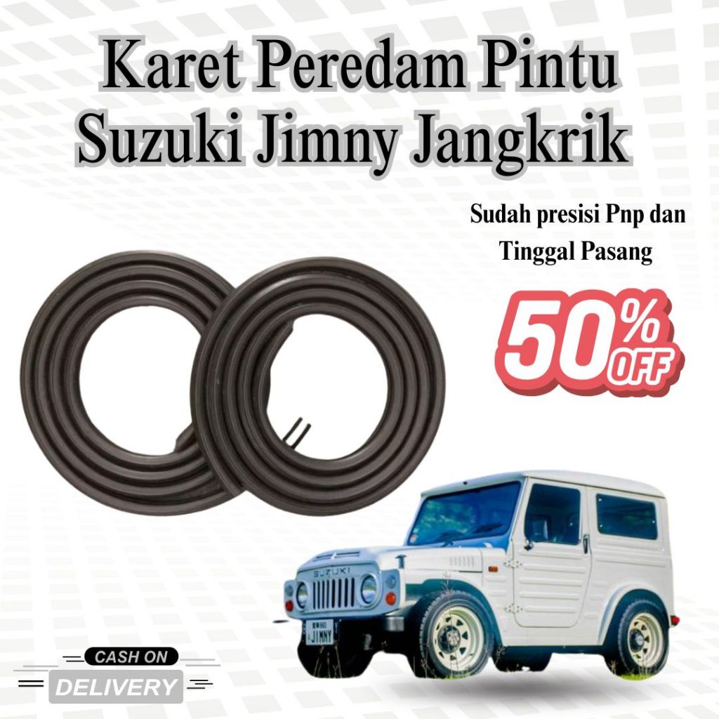 Karet Peredam Pintu Suzuki Jimny Jangkrik | Karet Peredam Getar & Bunyi Pintu Jimny LJ80 LJ81