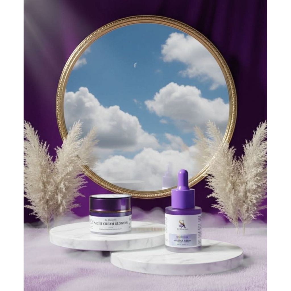 PAKET HEMAT , CREAM DIAMOND AFOURSKIN + SERUM AFOURSKIN