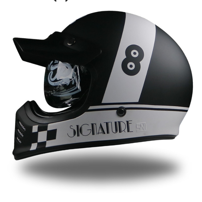 Helm Cakil Fullface JP Retro Signature SG 03