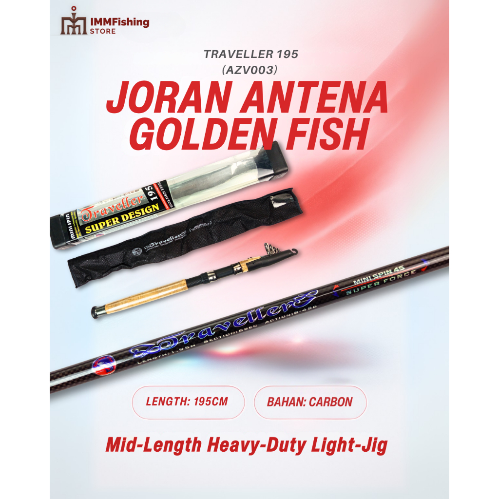 JORAN ANTENA GOLDEN FISH TRAVELLER | Tongkat Pancing