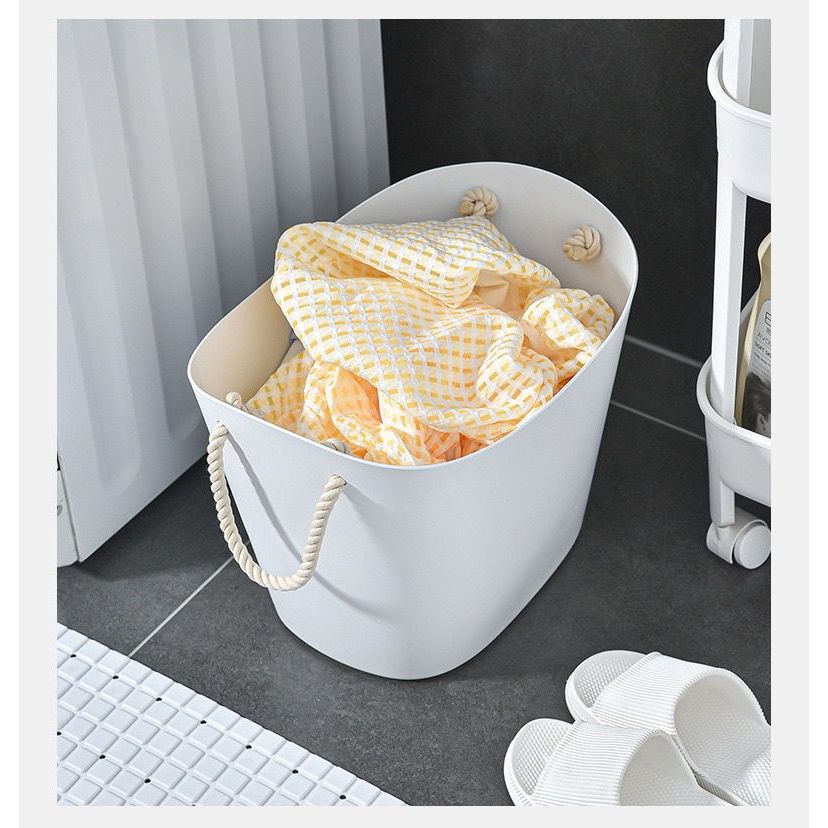 Ember Plastik Mandi Aesthetic Besar Baskom Basin Nordic Style Multifungsi Peralatan Kamar Mandi