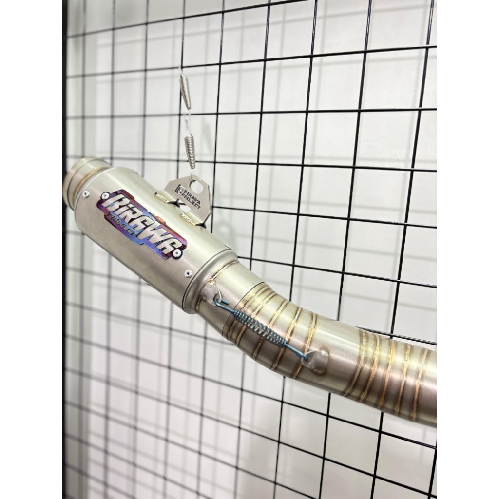 Knalpot klx crf dtracker supermoto herex kolong bawah original birawa project