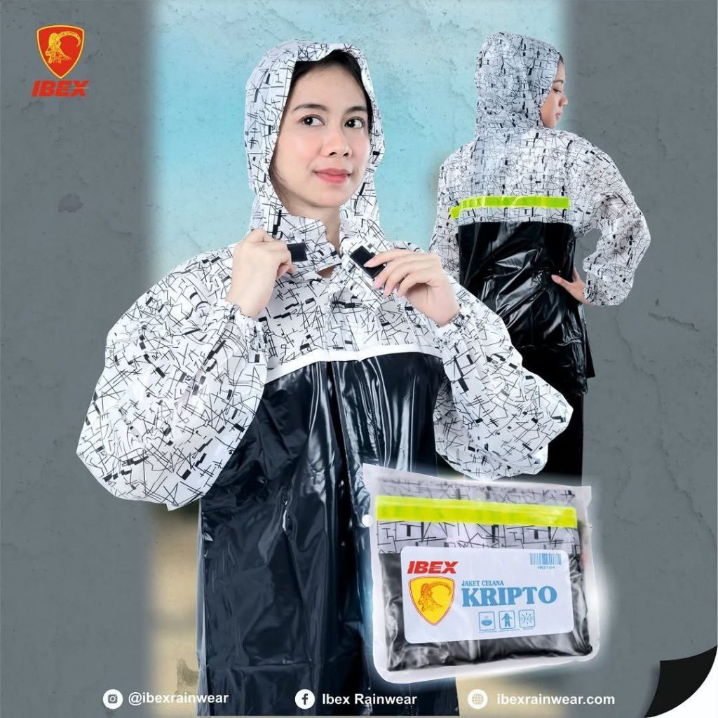 jas hujan stelan Ibex jaket celana kripto / jas hujan stelan jaket celana kripto ibex / jas hujan mo