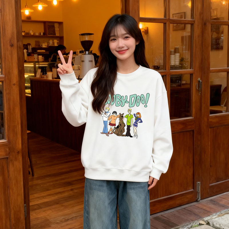 Sweater   Korea | Pola Scooby-Doo | Oversize Lucu dan Nyaman | 100% Cotton