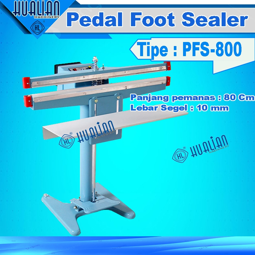 Mesin Press Plastik Pedal Foot Sealer PFS-800 Panjang 80 cm lebar 10mm