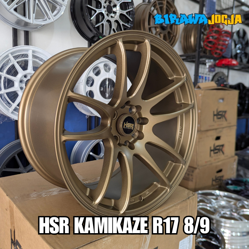 VELG JAZZ YARIS RIO GRAND LIVINA RING 17 MODEL CELONG WARNA BRONZE PELEK RACING ORI HSR KAMIKAZE R17