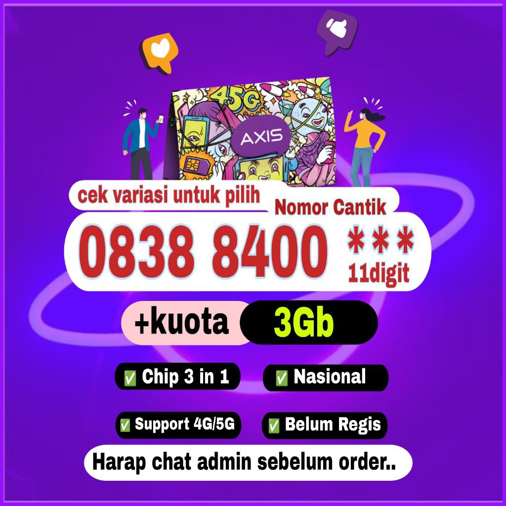 nomor cantik axis murah terlaris 11digit