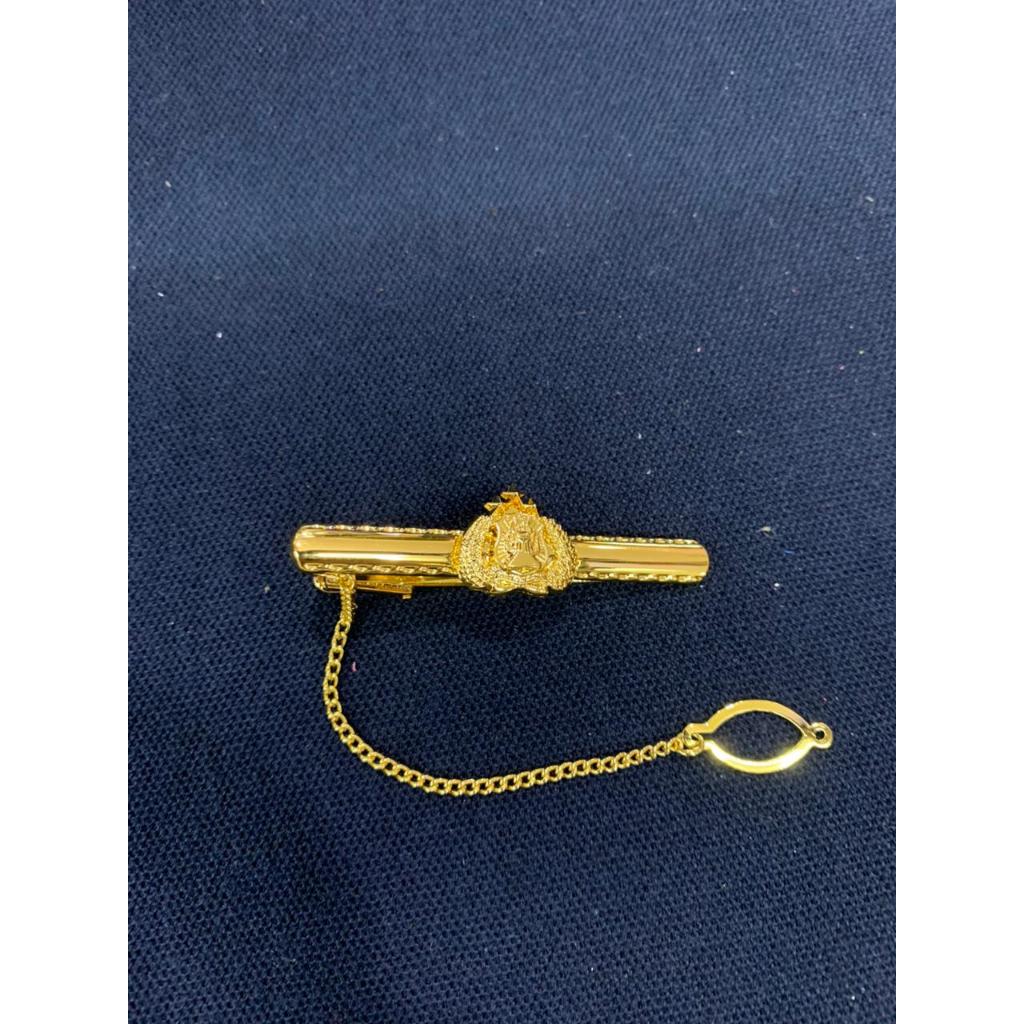 PIN DASI POLRI - Penjepit Dasi Tri Brata Premium | Atribut Perlengkapan TNI,POLRI,DAMKAR,DISHUB,ASN,