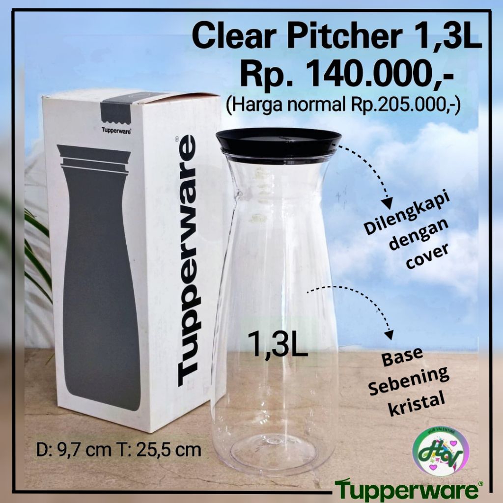 Clear Pitcher 1,3L Tupperware (1)