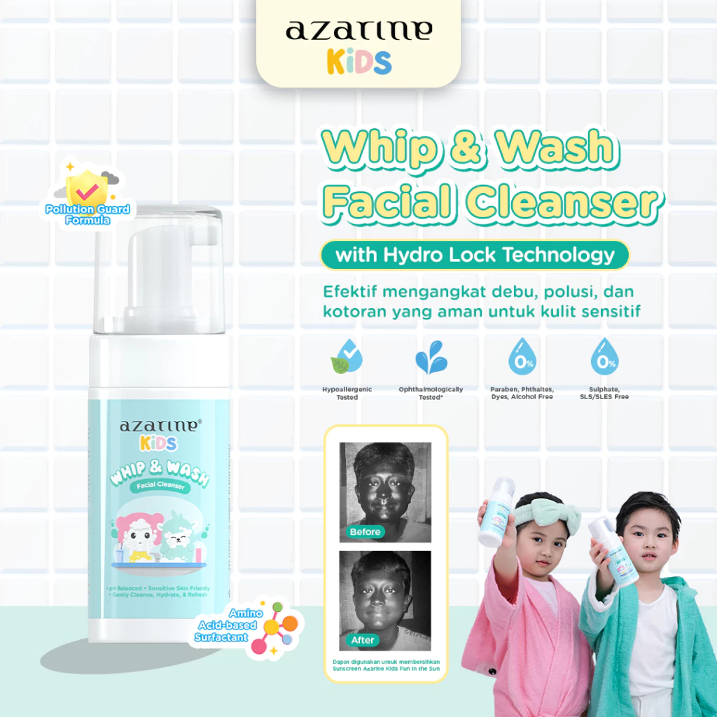 Azarine Kids Whip And Wash Foaming Face Wash 100 ML