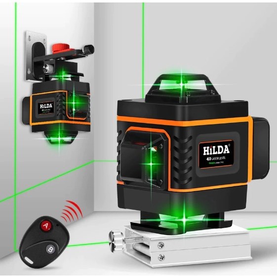 Laser Level 16 Line 4D Green Laser Taffware Hilda LD-515