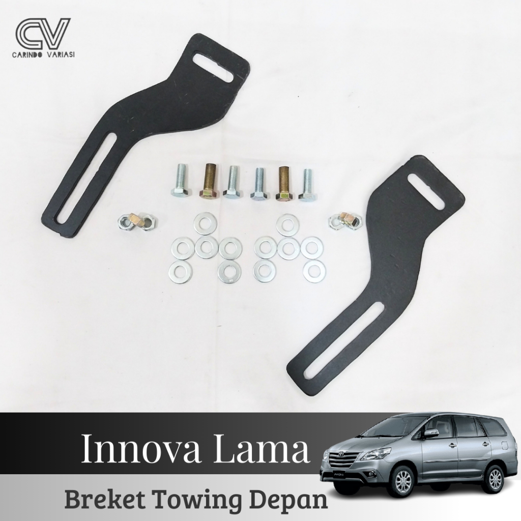 Breket Dudukan Towing Depan Plus Baut Mobil Innova 2005 - 2015
