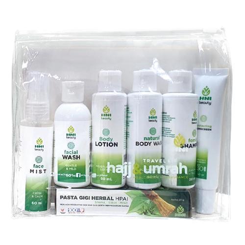 HNI Travel Kit HNI Hajj & Umrah : Paket lengkap isi 7 Produk Perawatan Praktik Selama Ihram Facial M