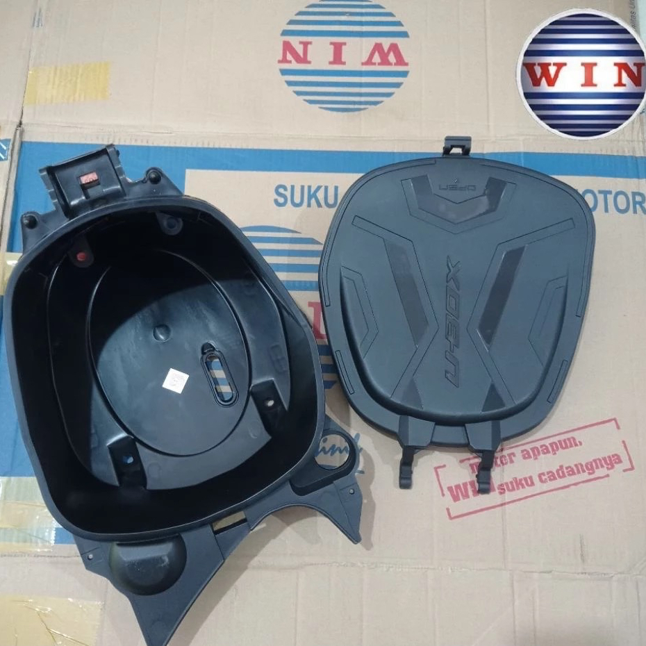 Box Bagasi Bawah Jok + Tutup Vario Techno 110 Karbu 2009 2010 2011 2012 WIN | box luggage set / kota