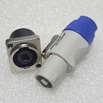 (1set) Jack Speakon Neutrik Original + Soket Besi Kotak -Aksesoris Audio Spiker