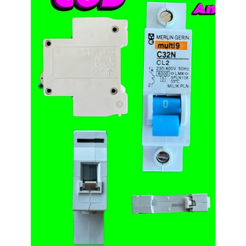 Mcb merlin gerin 2A ampere CL2 multi9 pln 450W spln breker miniatur anti jeglek trip  tahan kuat top