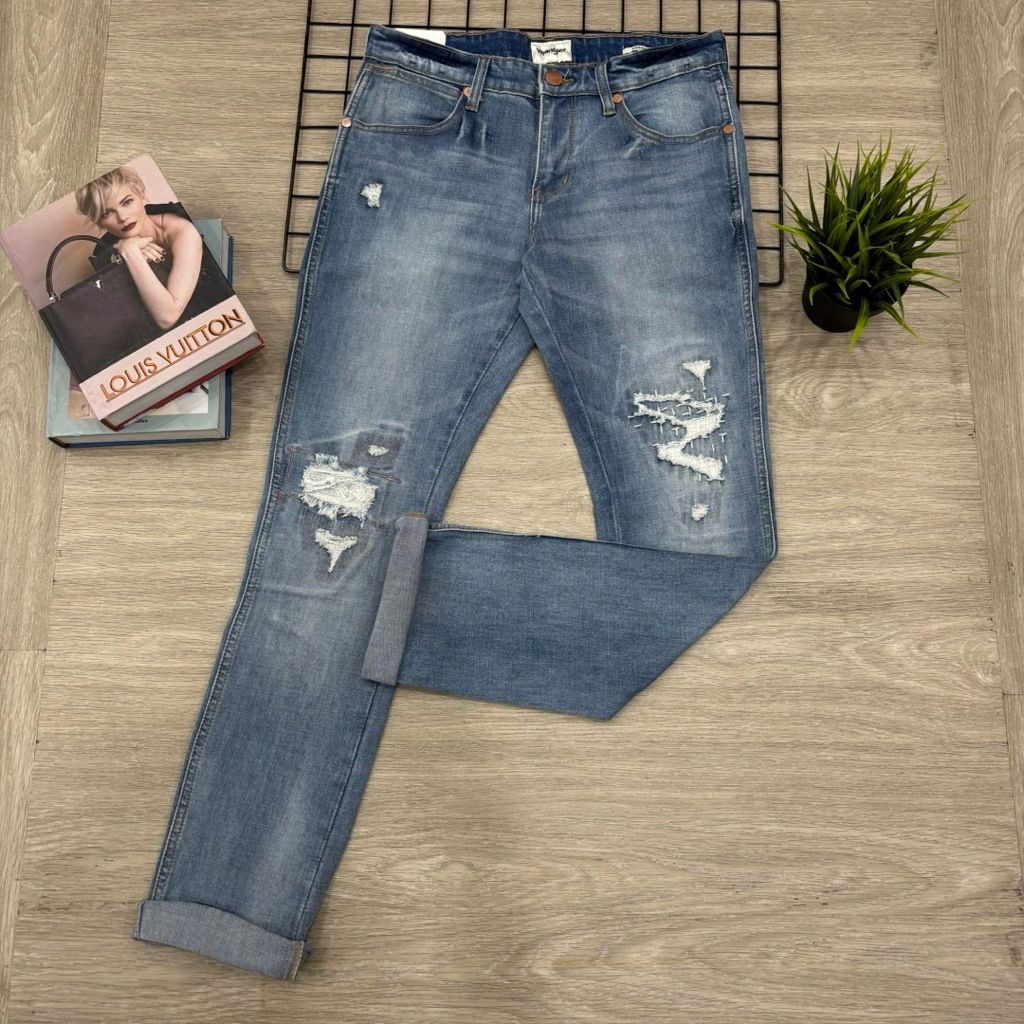 celana panjang wrangler pria original VEGAS Skinny Tapered