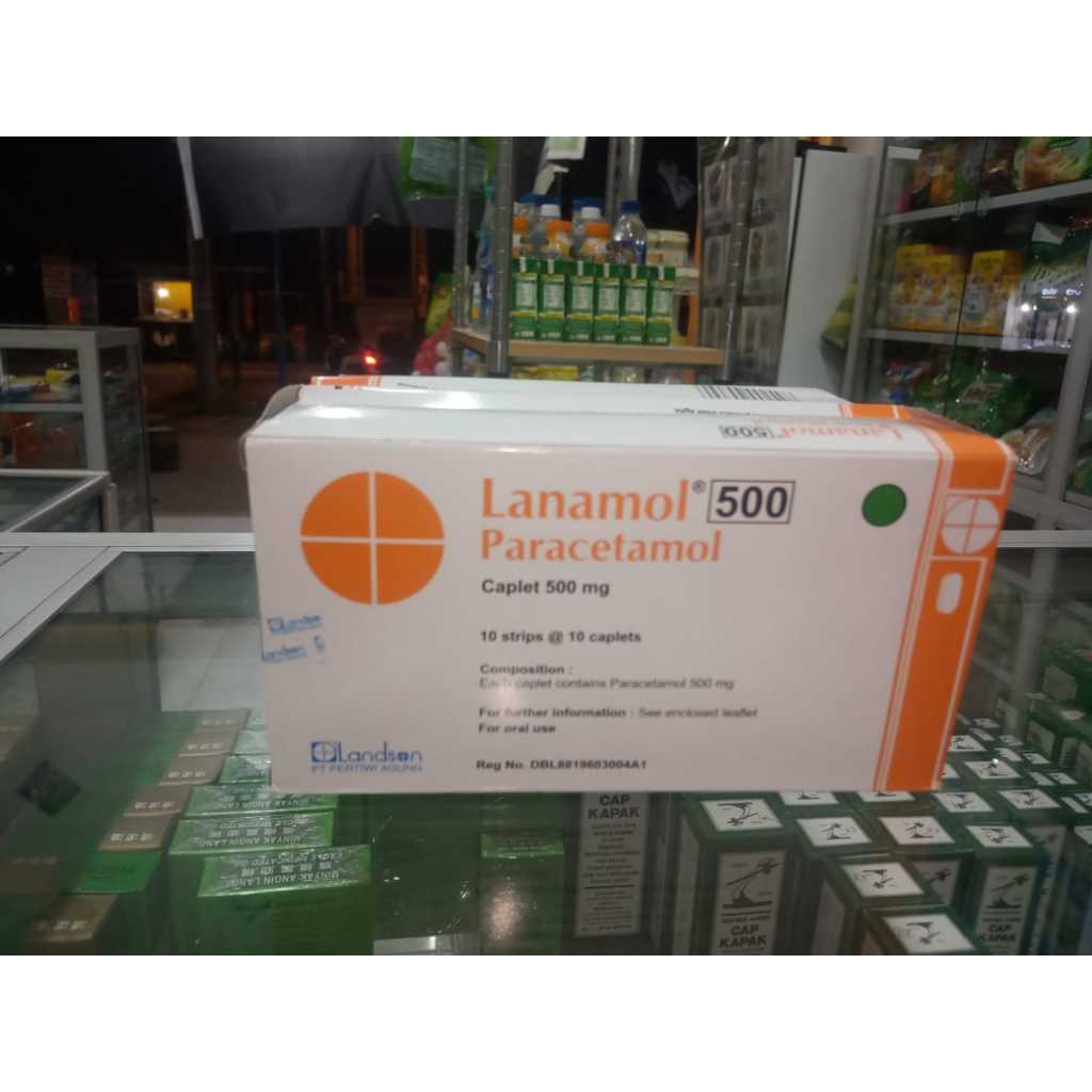 Lanamol Tablet 1 Box Isi 10 Strip Paracetamol