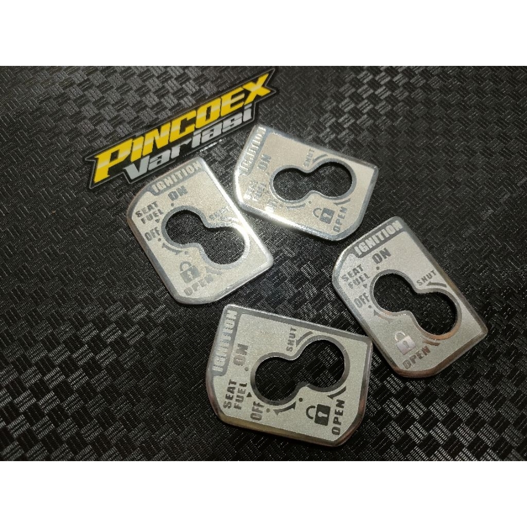 emblem stainless kunci kontak vario 125/150 led old
