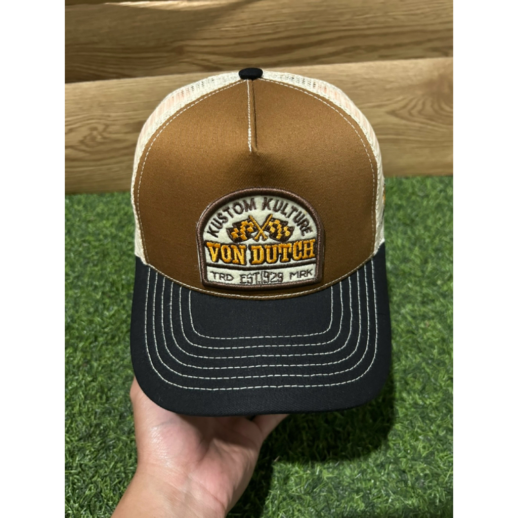 Tppi Vondutch Trucker cap new jaring Coklat