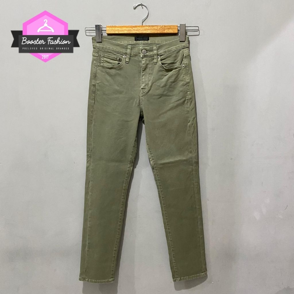 JEANS HW UNIQLO ORIGINAL ARMY SIZE 26-27