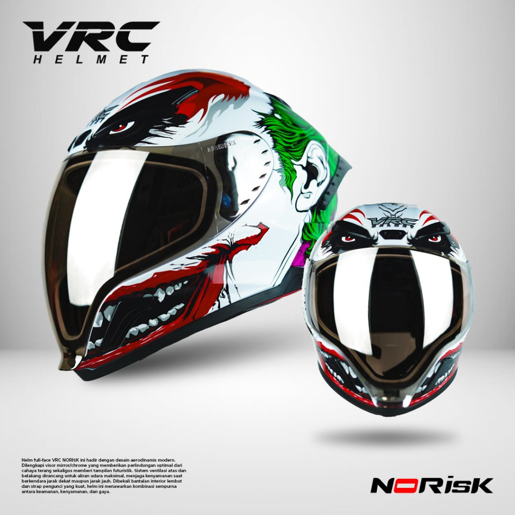 Helm VRC Platinum Motif JOKER Limited Edition SNI
