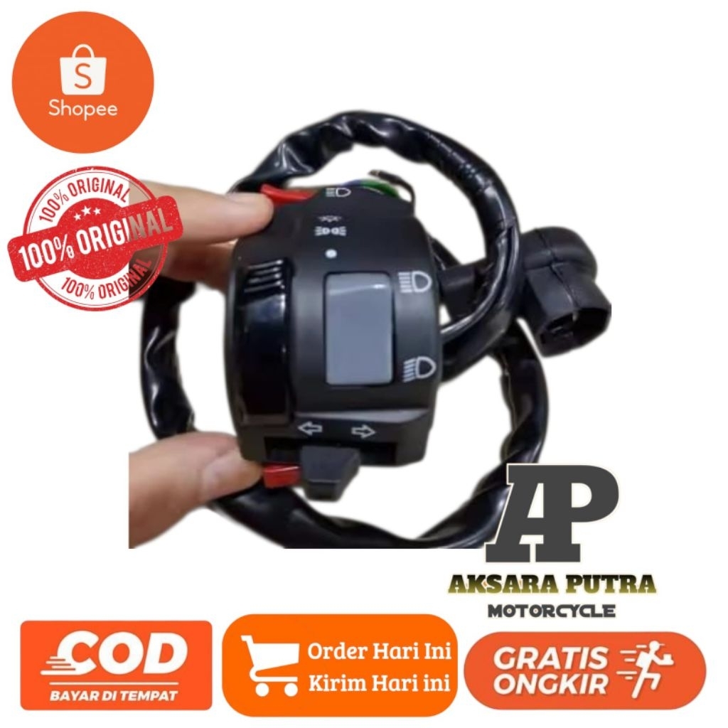 ORI Saklar Holder Kiri Vixion Old Original Sein Sen Yamaha Vixion Old Lama 3C1 Sparpart Motor Murah