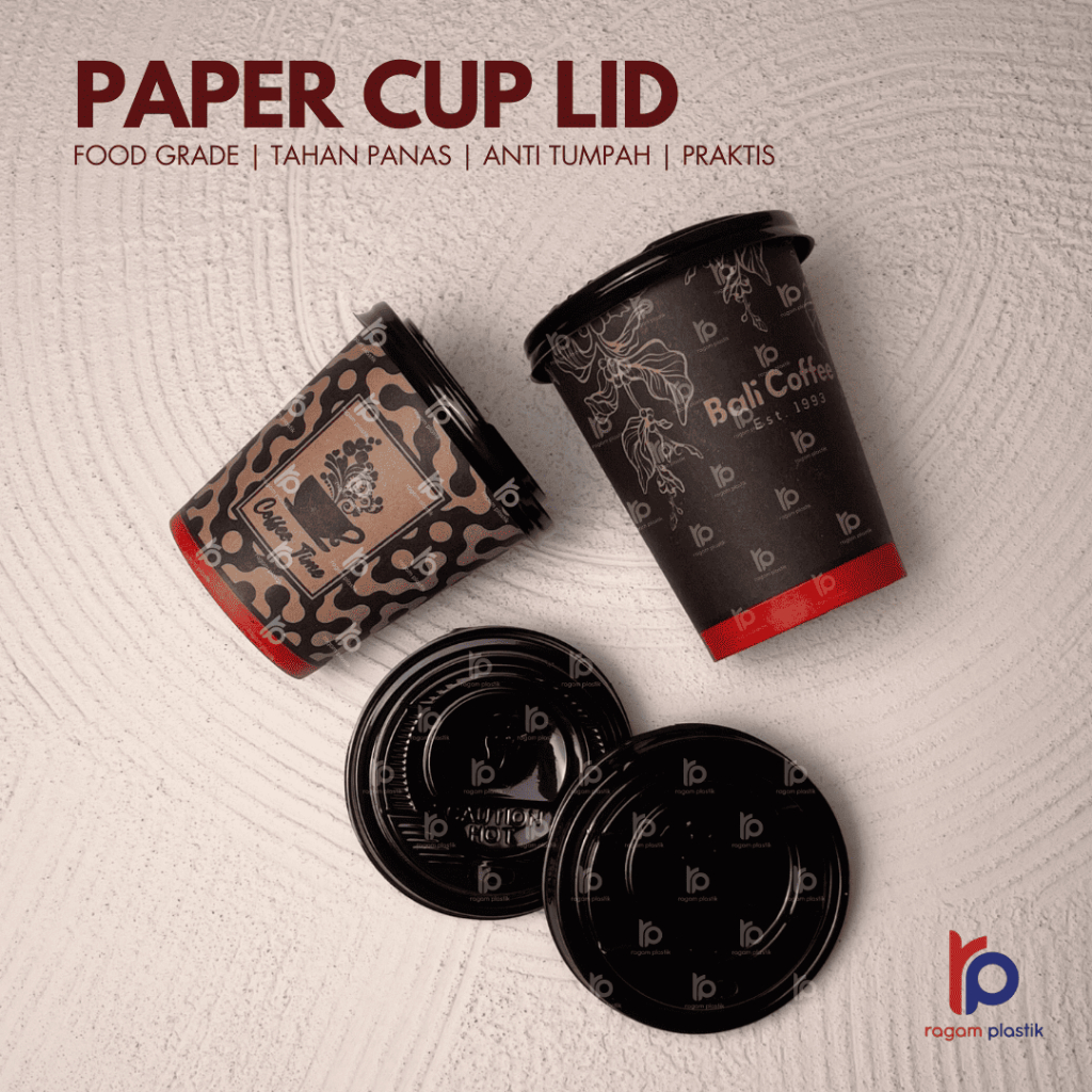[50PCS] NESTO PAPER CUP LID | Tutup Gelas Kopi Teh Kertas 8OZ | 6.5OZ - Tahan Panas dan Anti Tumpah