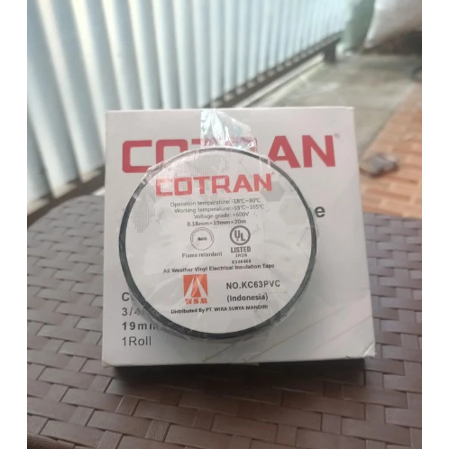 Vinyl Electrical Insulation Tape Rubber Isolasi Coretran Cotran Set High Voltage 3M