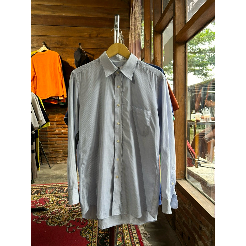 Kemeja Uniqlo Stripe Second Original