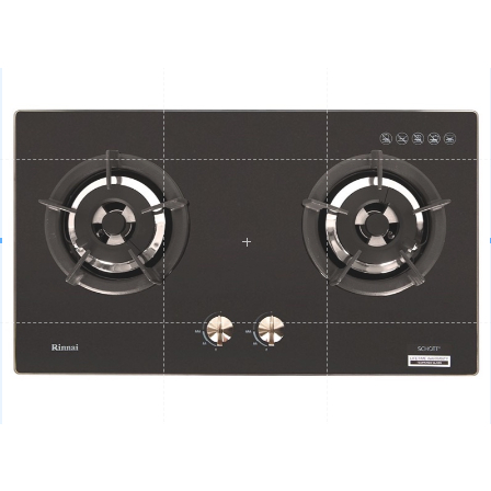 KOMPOR GAS TANAM RINNAI RINAI RB 2GH C BK