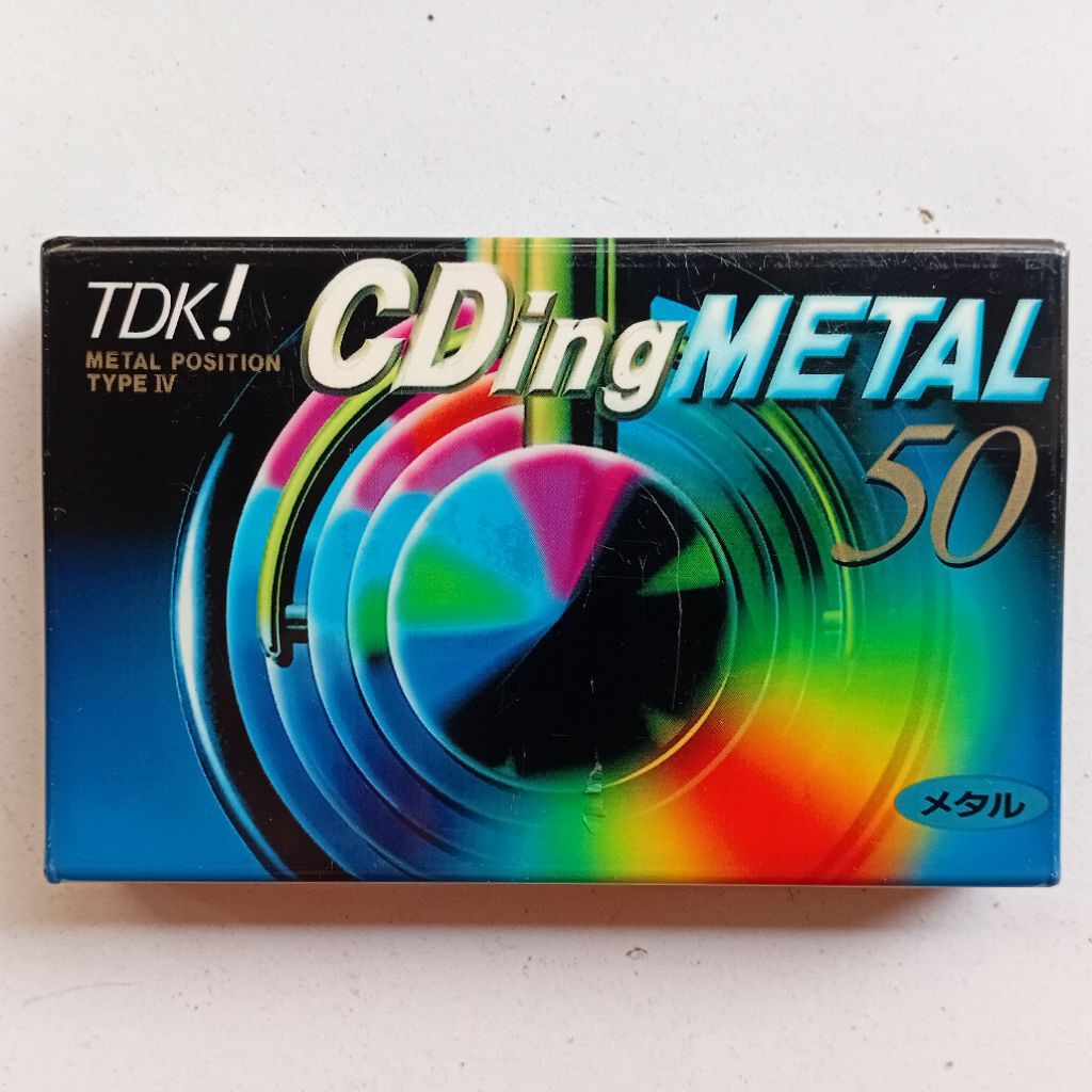Kaset Kosong TDK CDing Metal 50 Type IV Metal Position (1997) Market Japan Made in Japan Segel