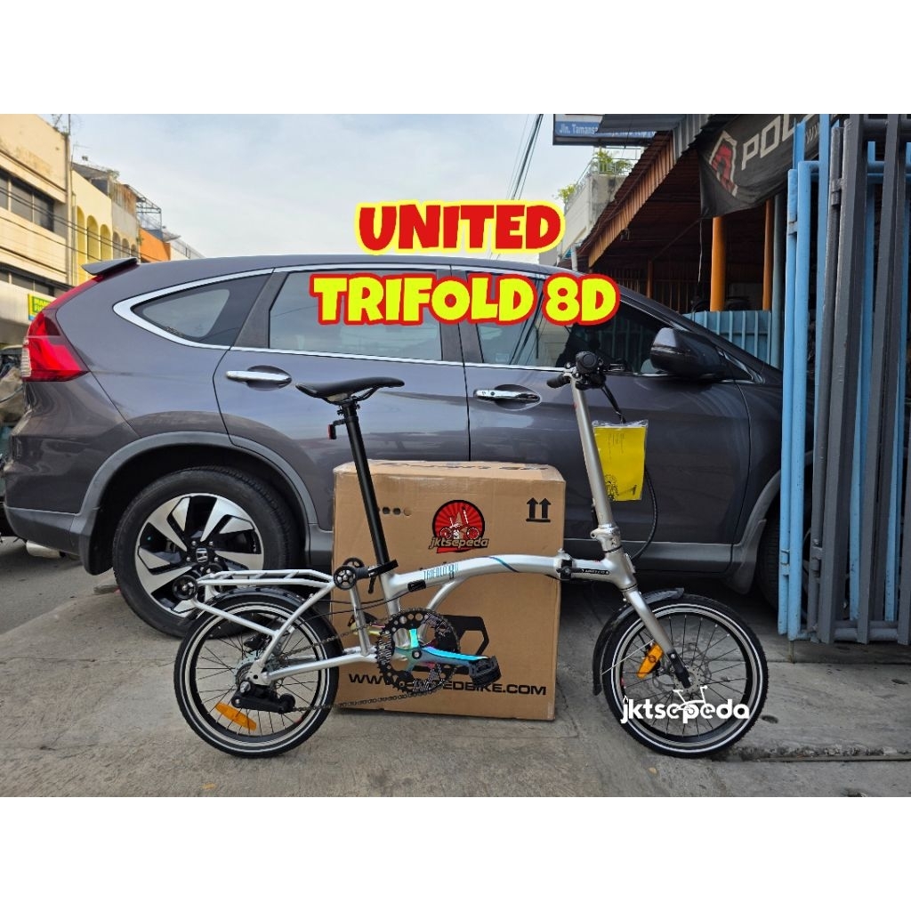 Sepeda Lipat UNITED TRIFOLD 8D Disc Brake