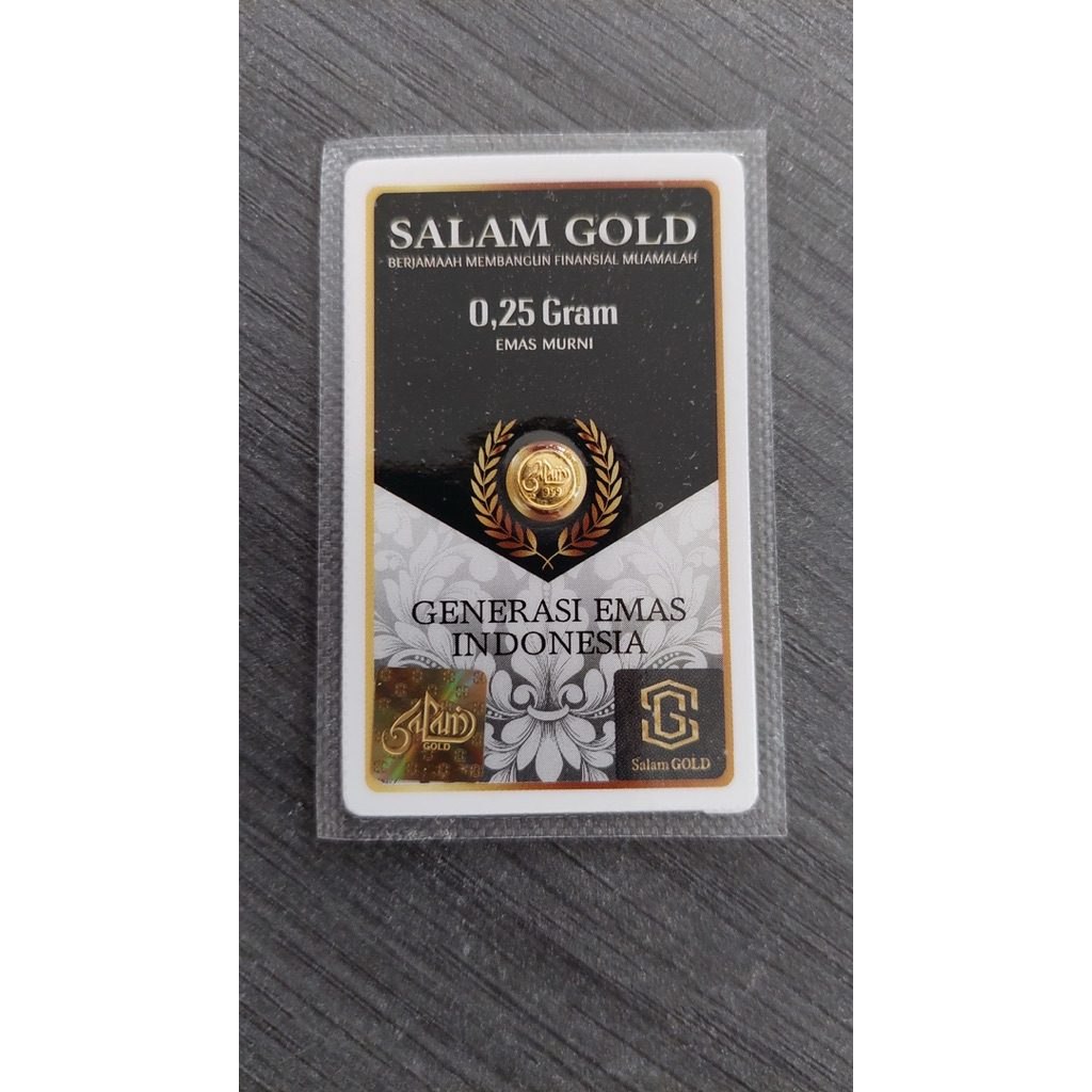SALAM GOLD REGULER SERIES 0,25-1gram/LOGAM MULIA EMAS/LOGAM MULIA BATANGAN/LOGAM MULIA GOLD